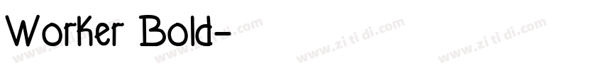 Worker Bold字体转换